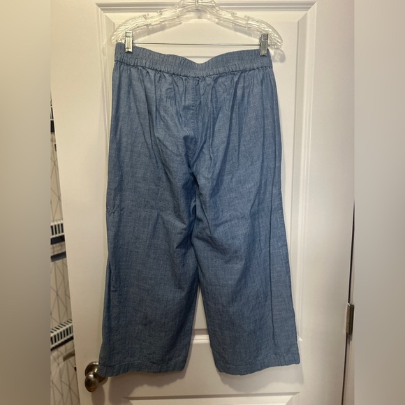 Casual Blue Wide-Leg Pants - Picture 2 of 3